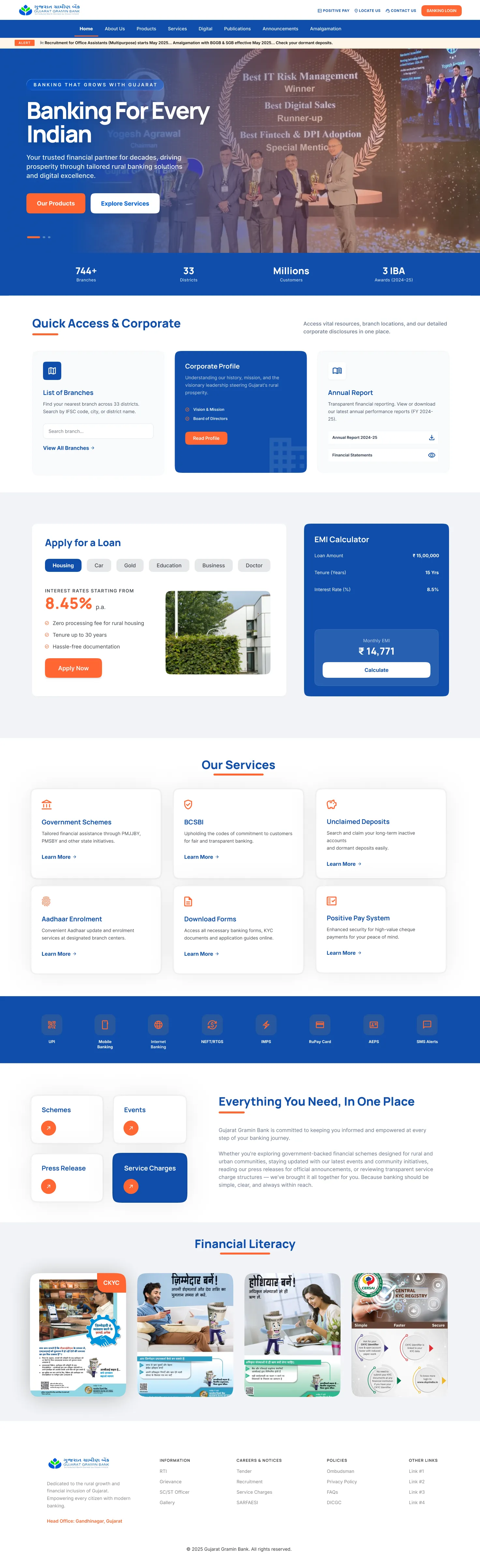 Portfolio website design showing creative user interface