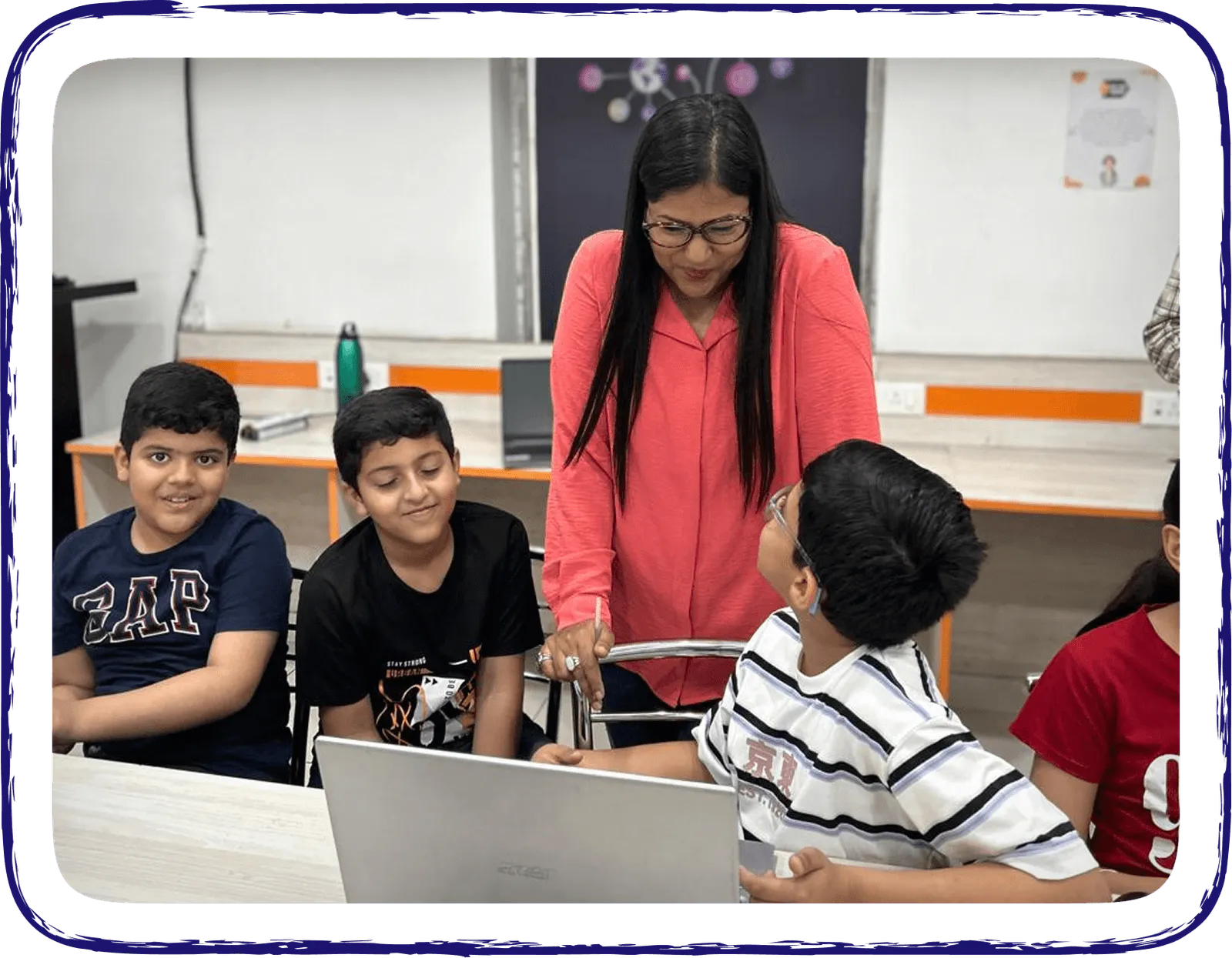 Kids learning digital skills