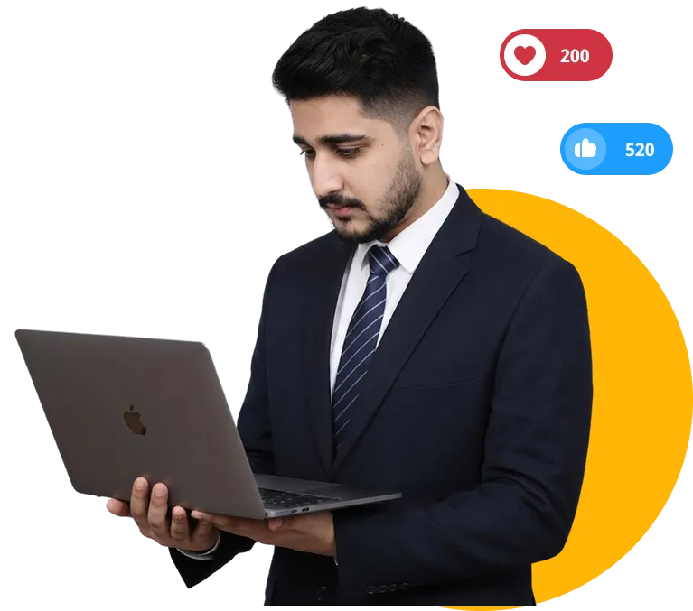 SEO content on phone