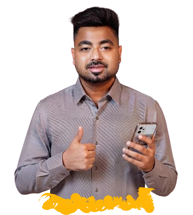SEO consultant on phone
