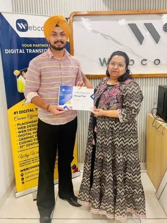 Harmanpreet singh achieve certificate in Python programming language