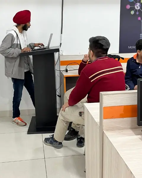 Interactive session with DAV students at Webcooks Digital Marketing Institute